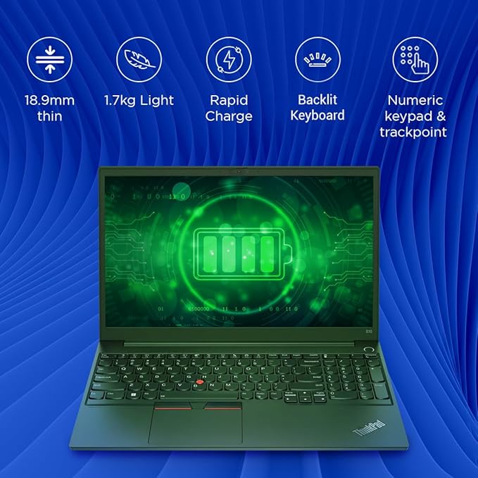 Lenovo ThinkPad E15 i5 10th Gen with 15.6 inch FHD IPS display (Refurbished)